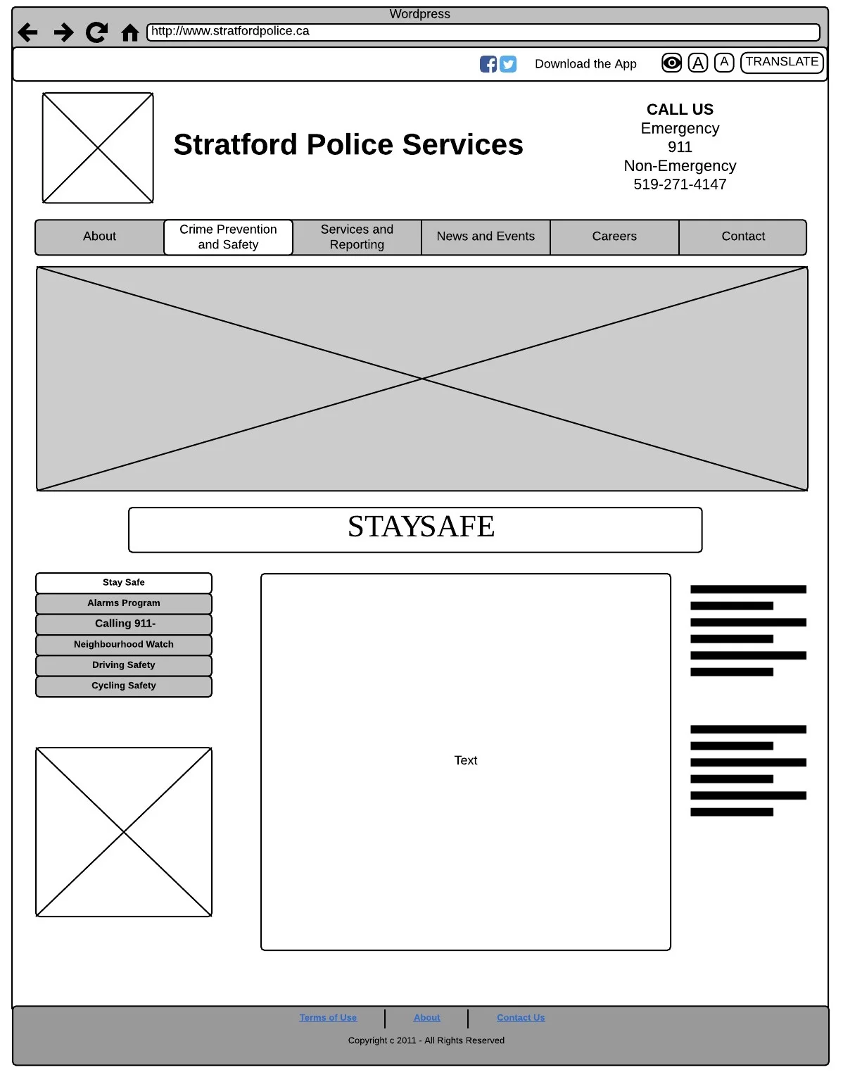One of the Wireframe we made