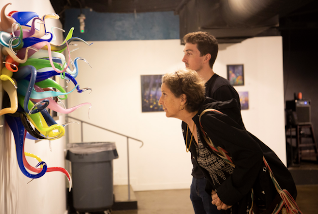 Matt Kenyon’s Wall Installation. Photo courtesy of Ashleigh Mower.