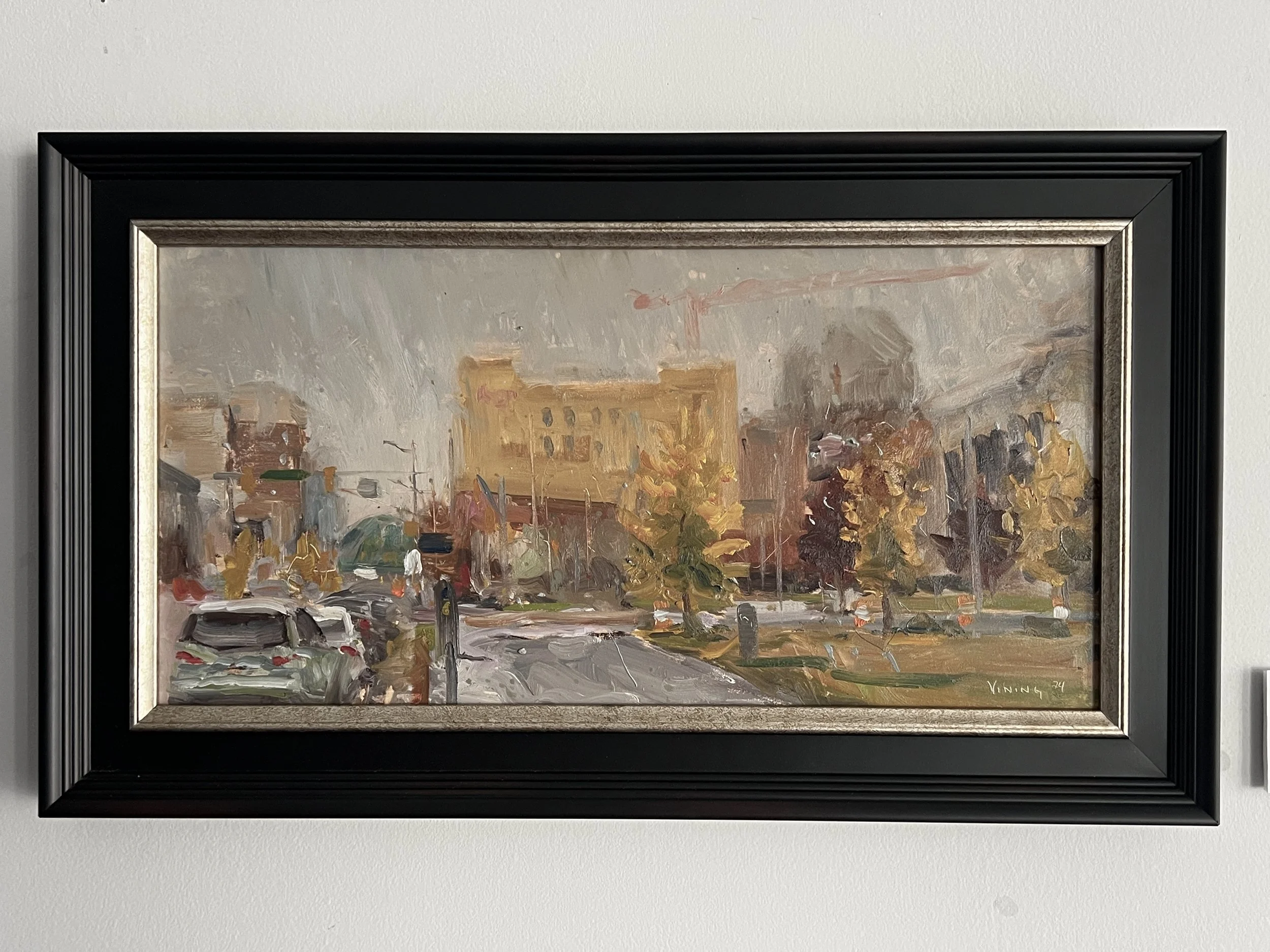 "Rainy Winter Day in Downtown"