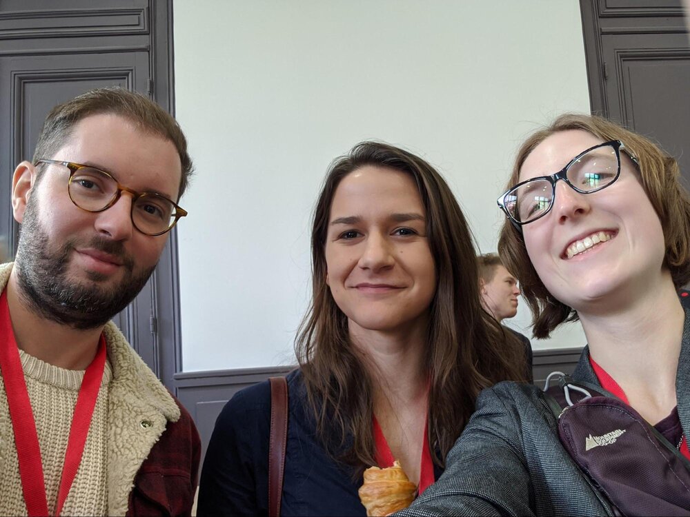  Making new friends over croissants and SynBio - photo by Danielle Rose 