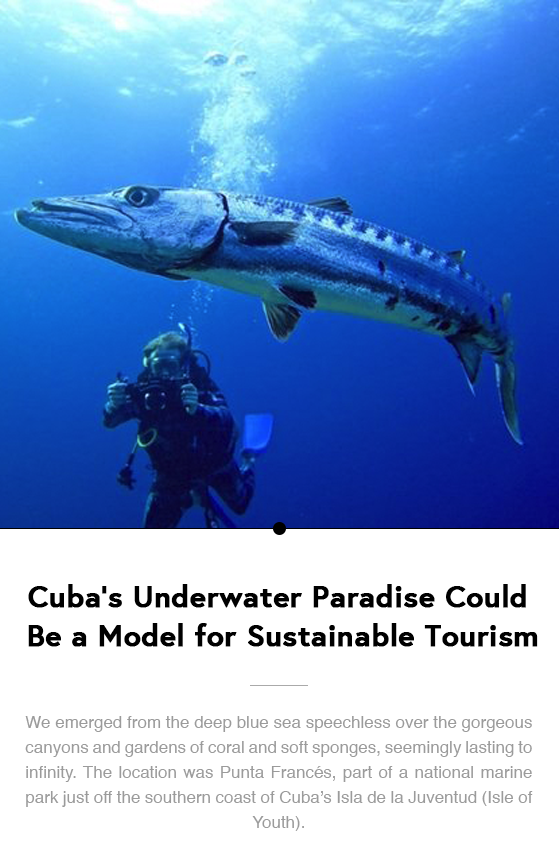 Cuba’s Underwater Paradise Could Be a Model for Sustainable Tourism