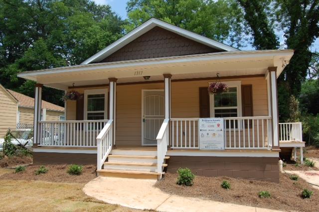 One of the houses St. John helped build in conjunction with the Atlanta Habitat for Humanity.