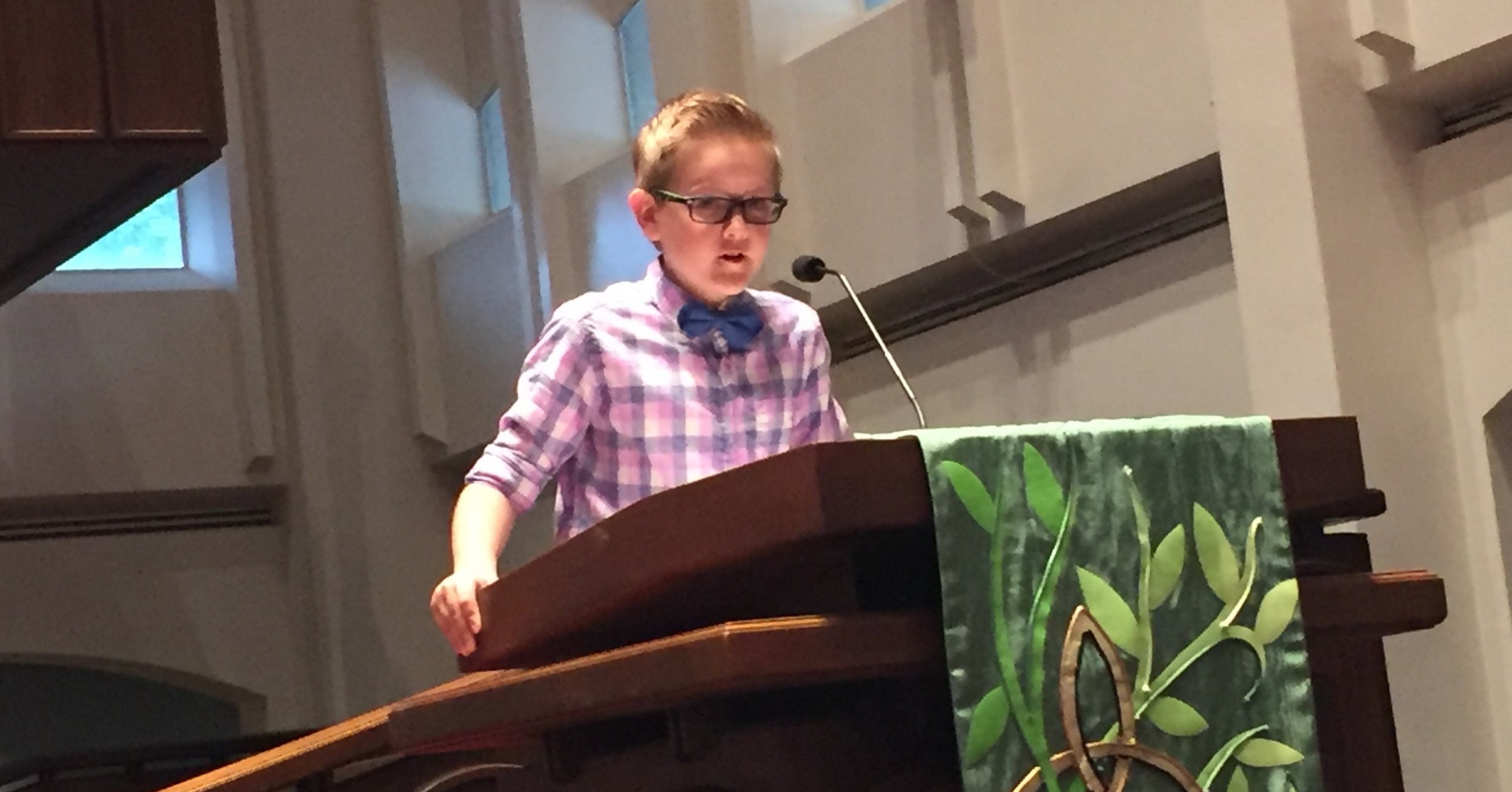 Our children helped lead worship for Children's Sabbath.