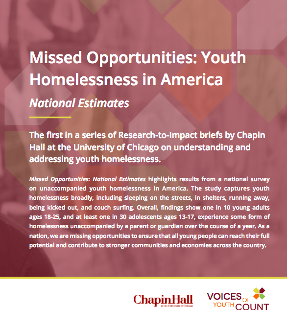 Missed Opportunities: Youth Homelessness in America 