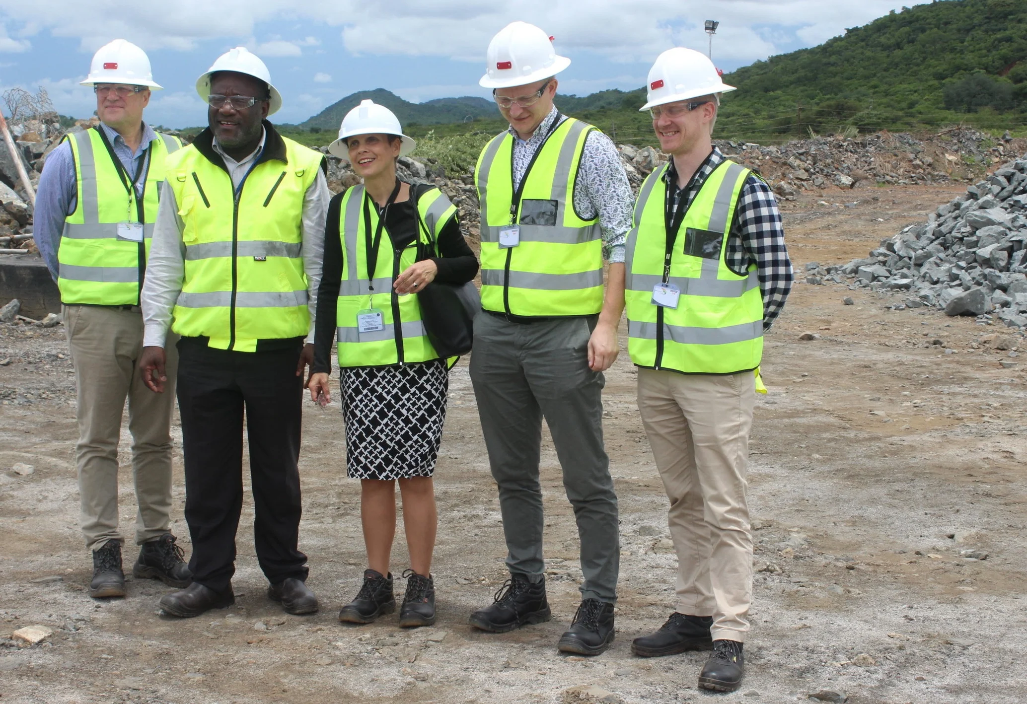 from left Mr. Juha Miettinen Team Leader, Matthew Banda, Ambassador Mrs. Pirjo Suomela-Chowdhury, Councellor Mr. Matti Tervo and Head Of Mission Mr. Matti Väänänen.