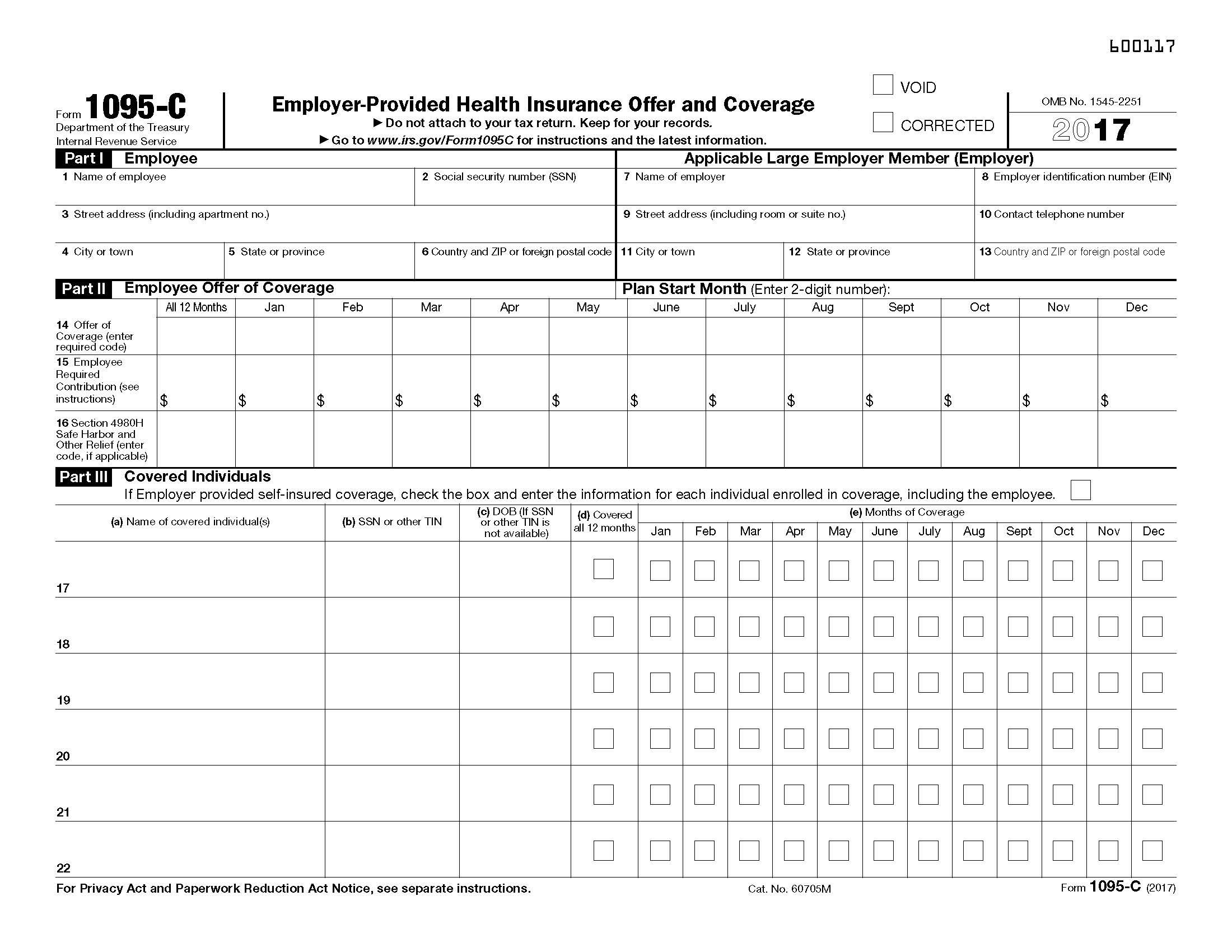 Irs Forms 1095 C Still Required By Employers To File For 17 Shea Insurance Llc