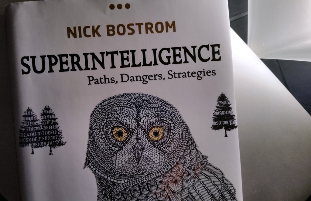 Superintelligence _ de Nick Bostrom, sous-titré Paths, Dangers, Strategies sur la version originale de 2014.