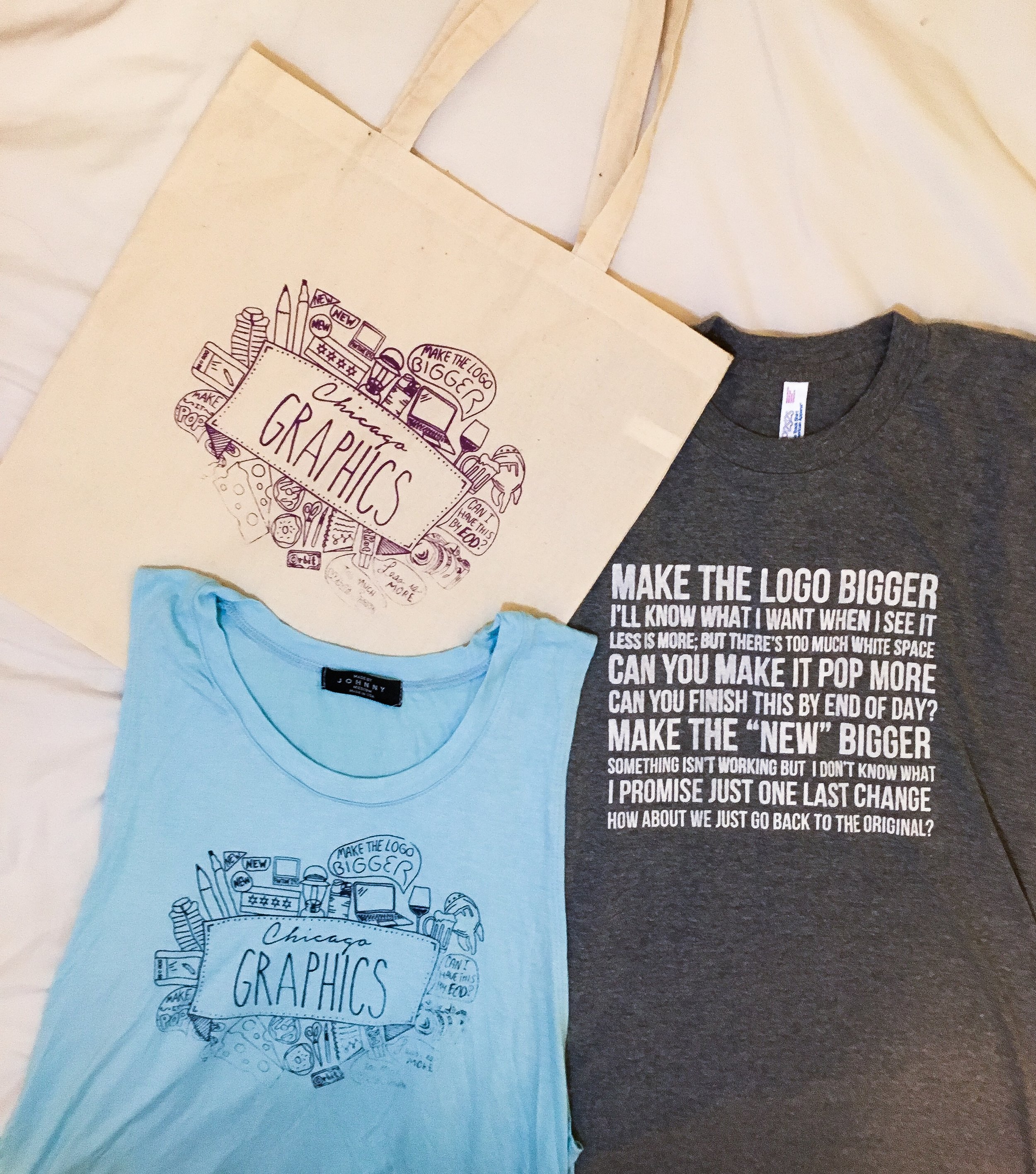 Two of my designs, screeprinted