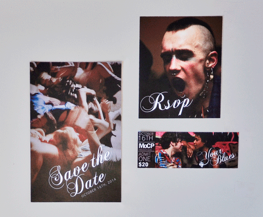 Front/Back of Save the Date, RSVP and Ticket