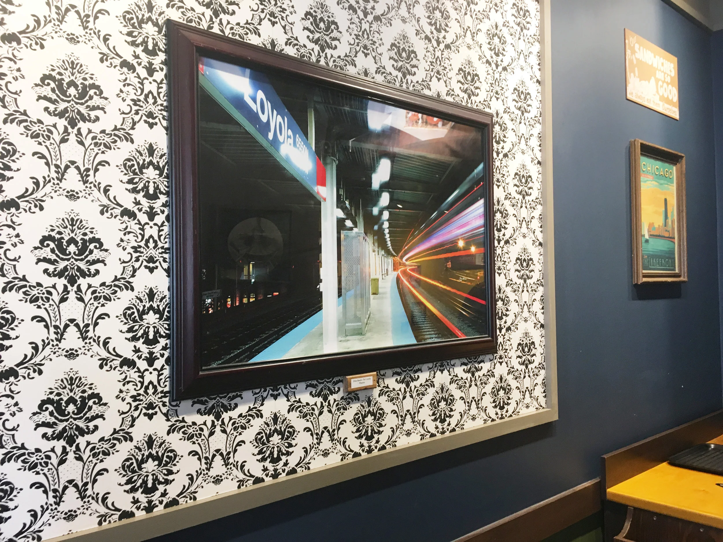 Photo on Display at Potbelly, 6464 N Sheridan Rd, Chicago, IL