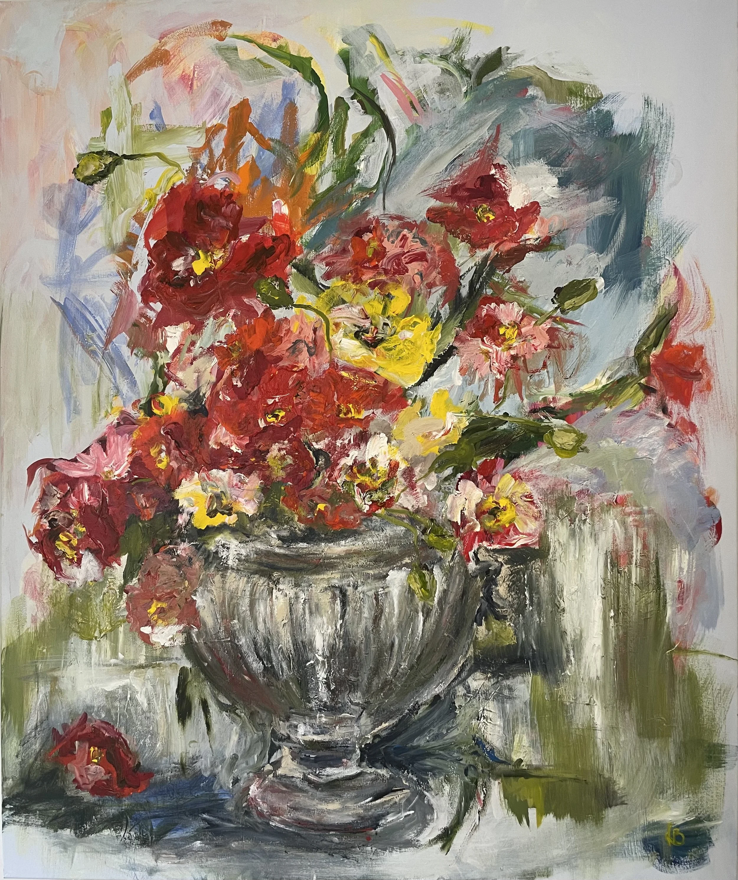 Peonies in Urn