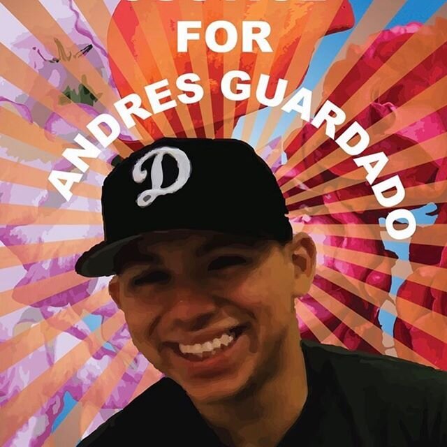 Andrés Guardado was only 18.He was shot 7 times. He was working two jobs while being a full time student at LA Trade Tech- before his life was taken. Andres reminds us of so many of our community members. We can&rsquo;t stay silent. Thank you @angel