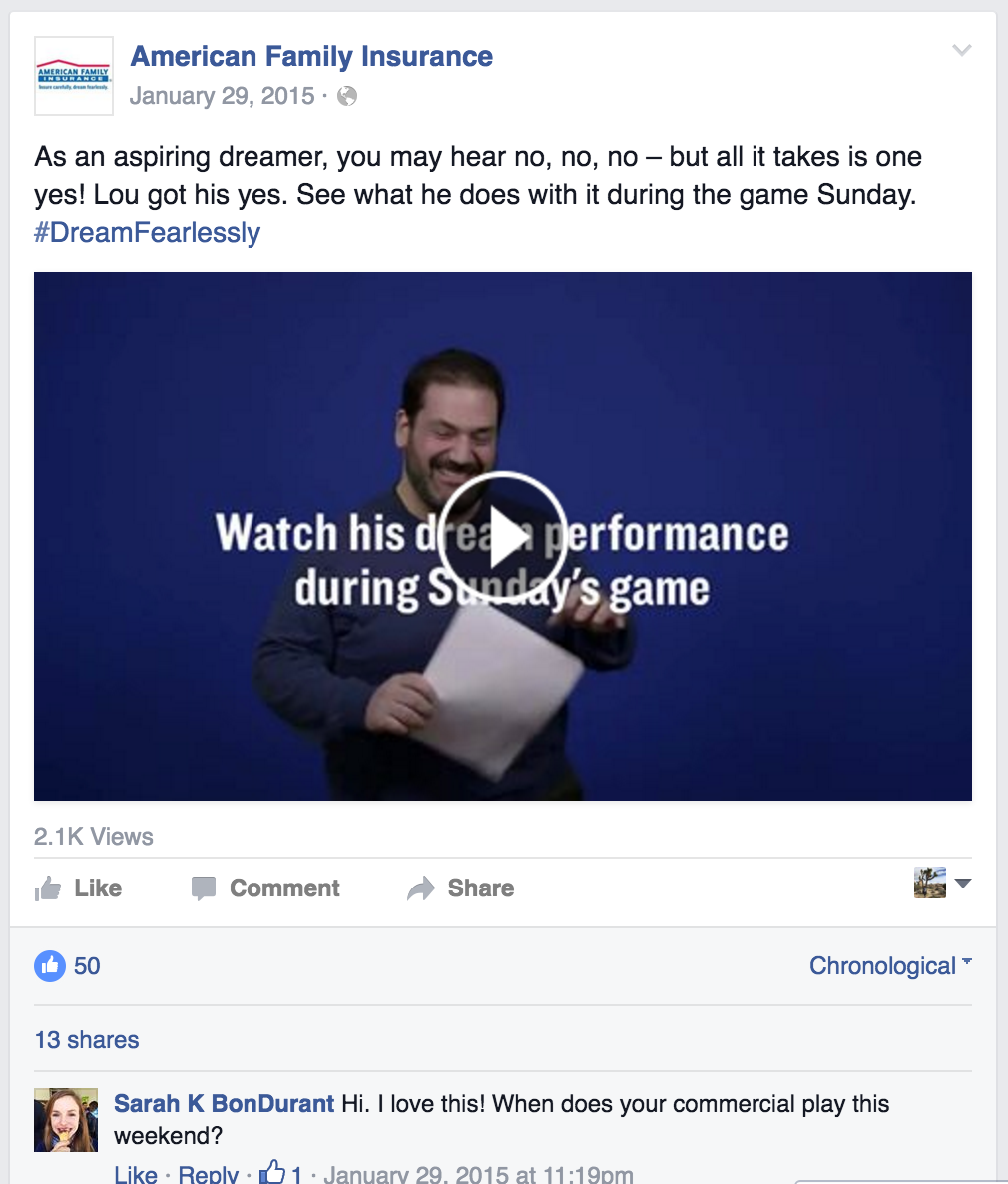 Social Media Content written by Senior Copywriter Heather Racine in Madison, WI