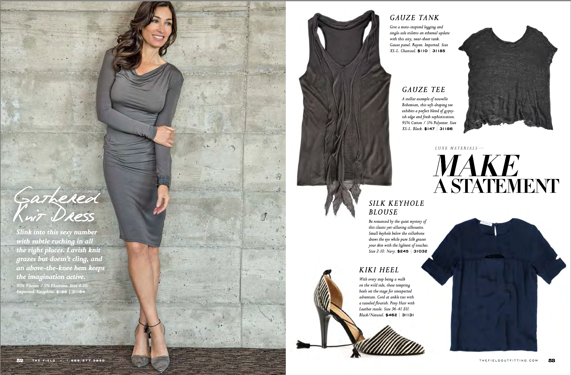 Fashion Product Copy by Senior Copywriter Heather Racine in Madison, WI