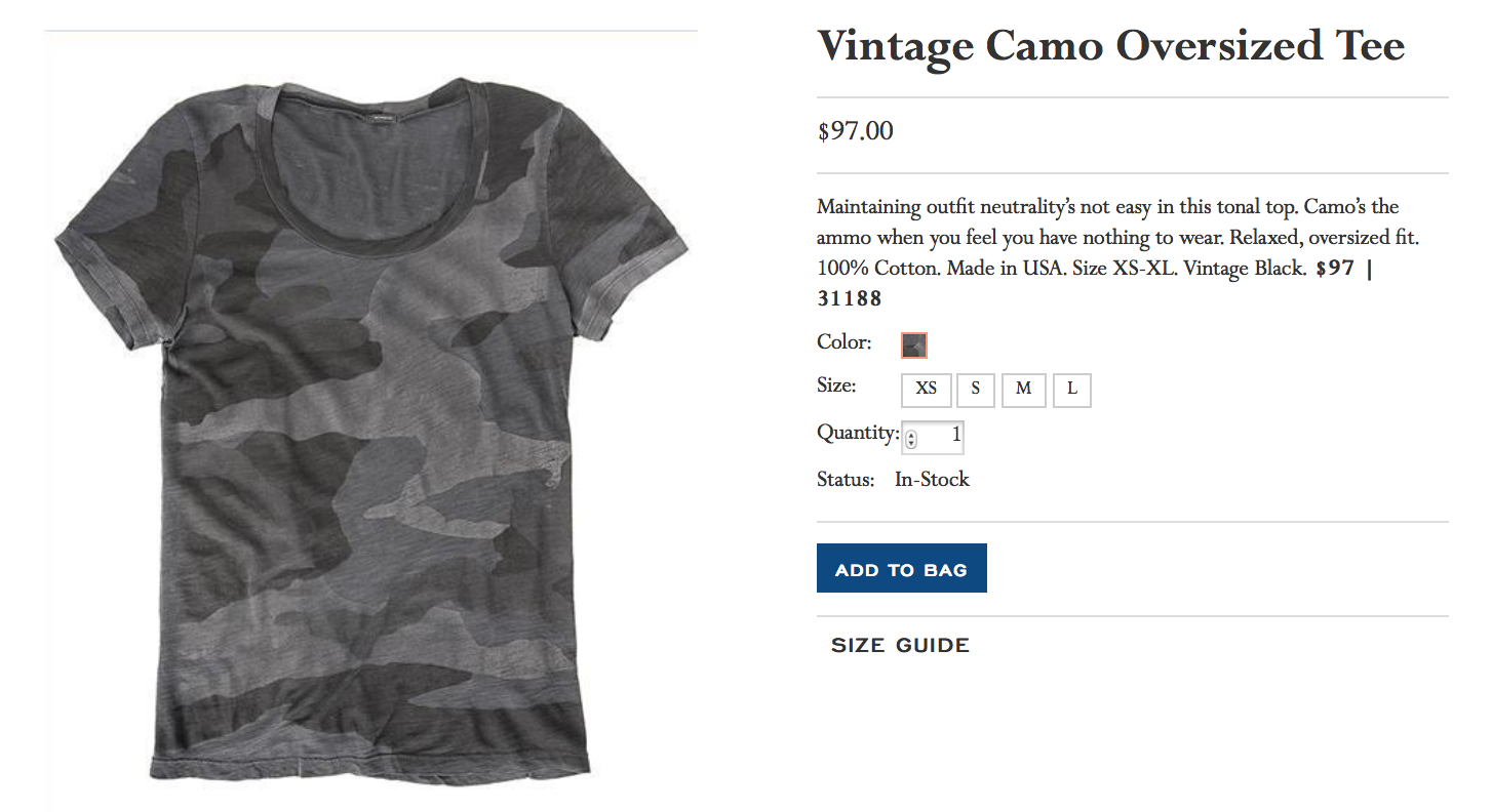 Fashion Product Copy by Senior Copywriter Heather Racine in Madison, WI