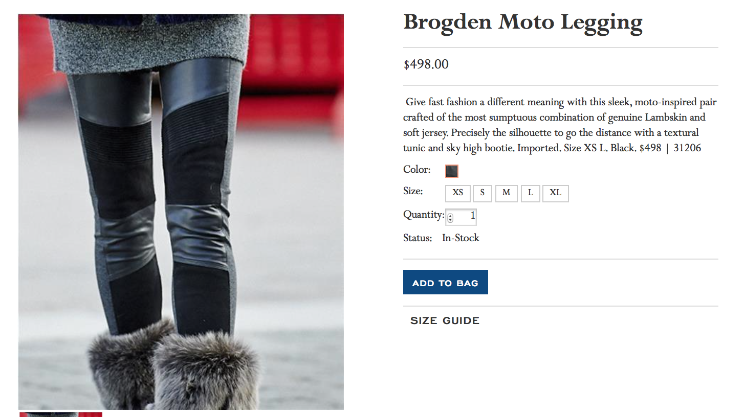 Fashion Product Copy by Senior Copywriter Heather Racine in Madison, WI