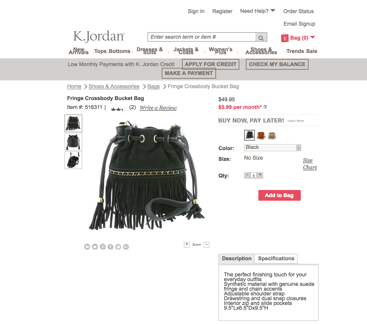 Fast fashion product copy written by Freelance Copywriter Heather Racine in Madison, WI