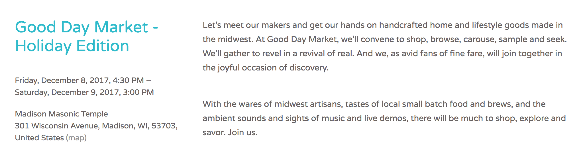 Event Branding and Naming Content by Senior Copywriter Heather Racine in Madison, WI