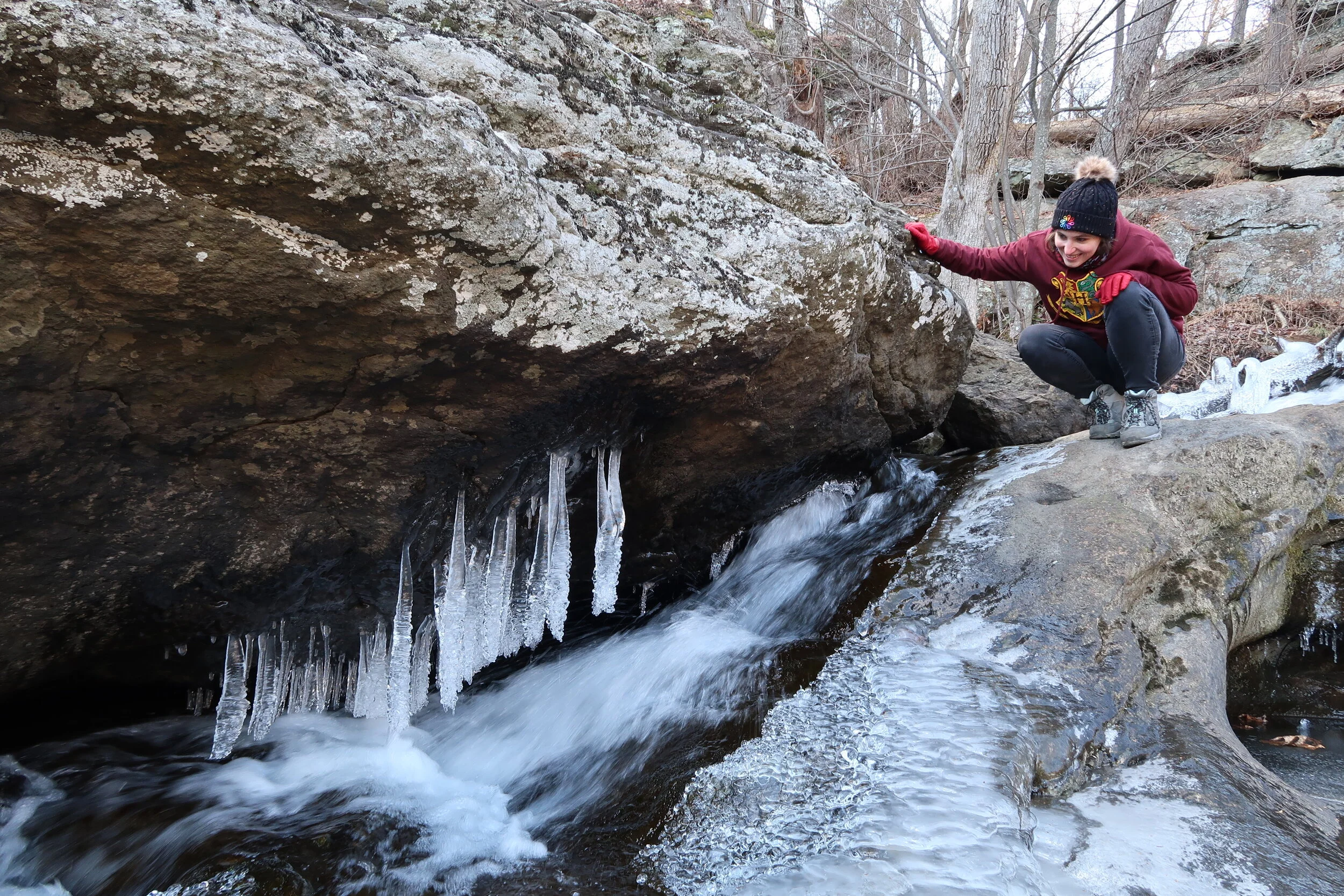 An Extremely Cold Hike to Cunningham Falls