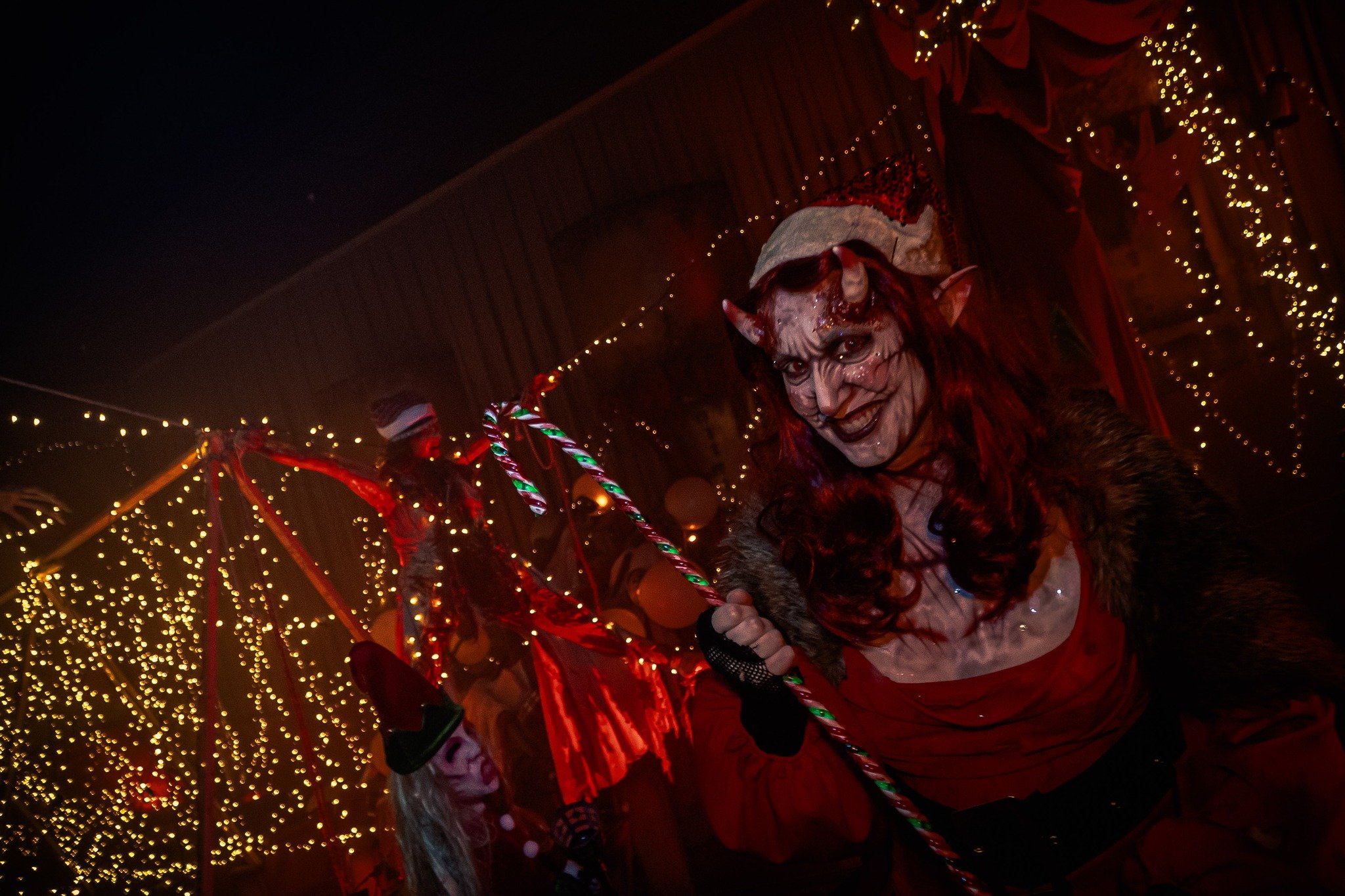 Katie's new holiday haunt character, Holly Hexen, scared up a good time at Laurel's House of Horror