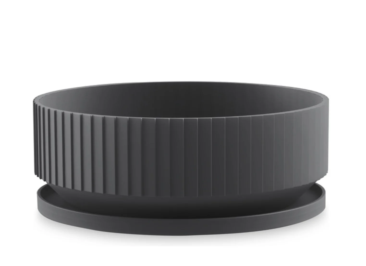 Pleats Planter_charcoal grey.jpg