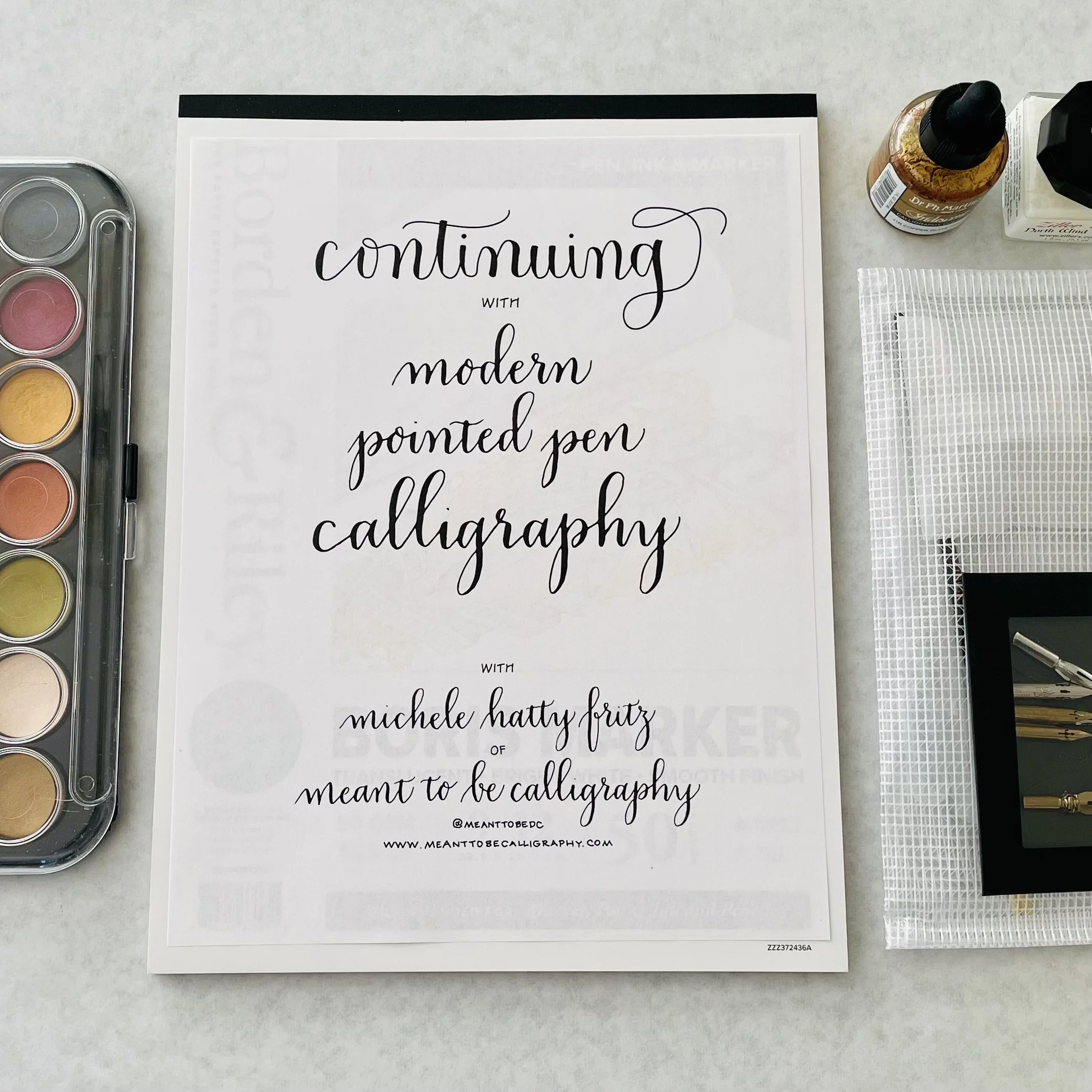 Continuing with Modern Pointed Pen Calligraphy: Alexandria