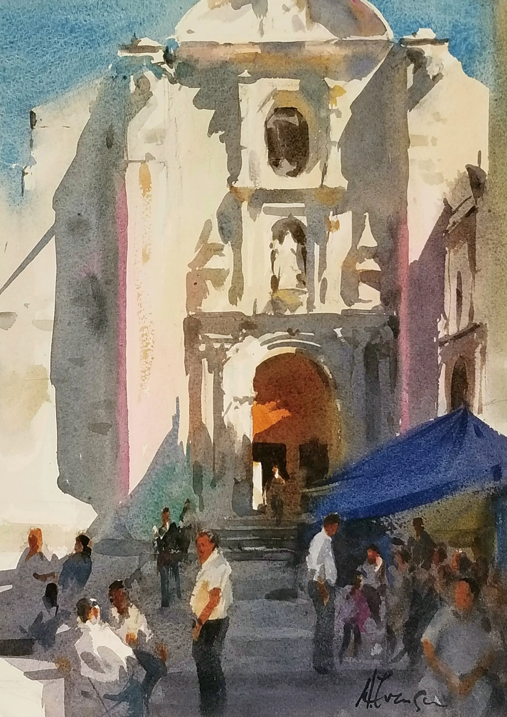 Painting by Andy Evansen