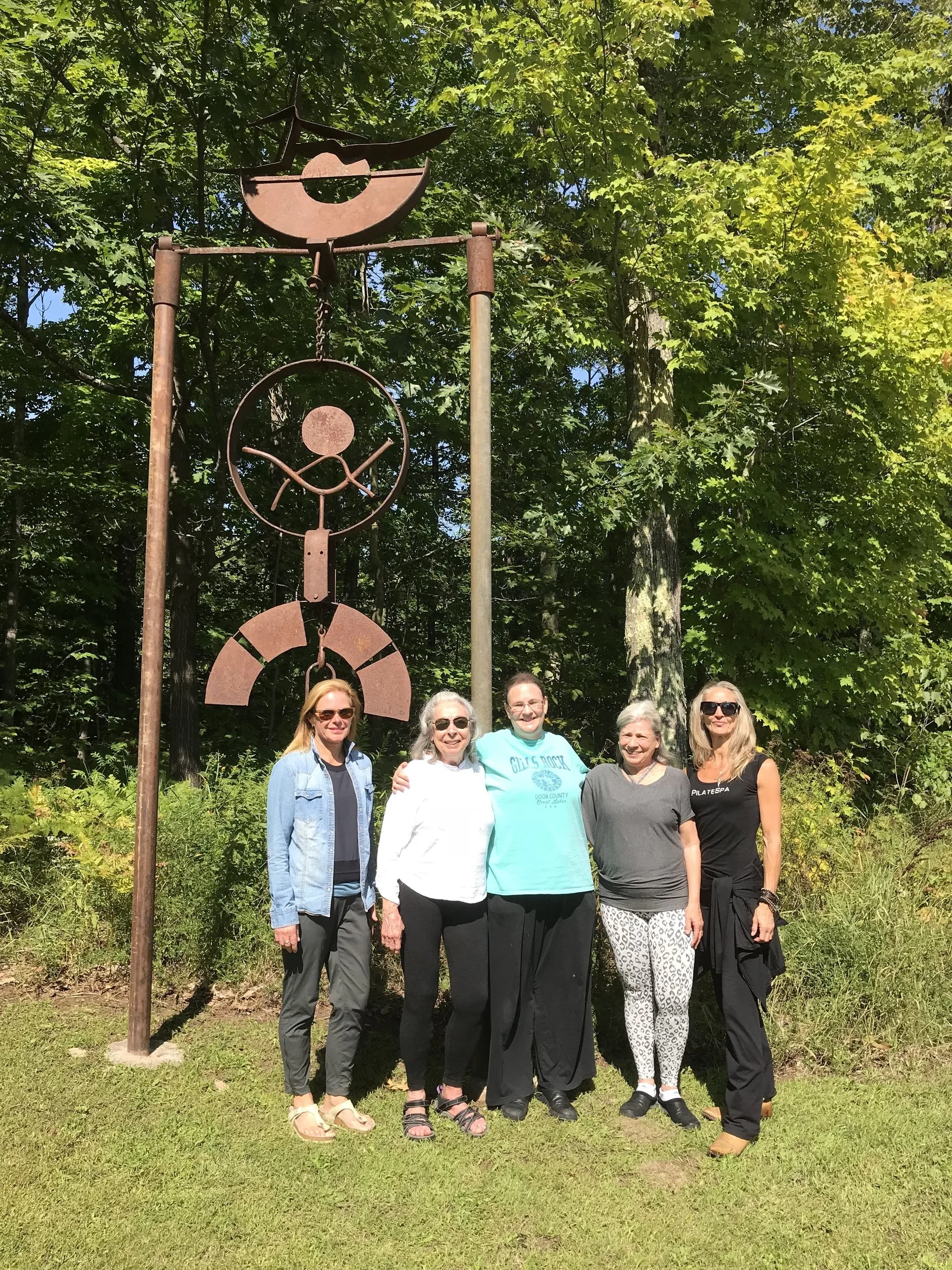 Kathleen Conklin movement group at Wild Rice Retreat