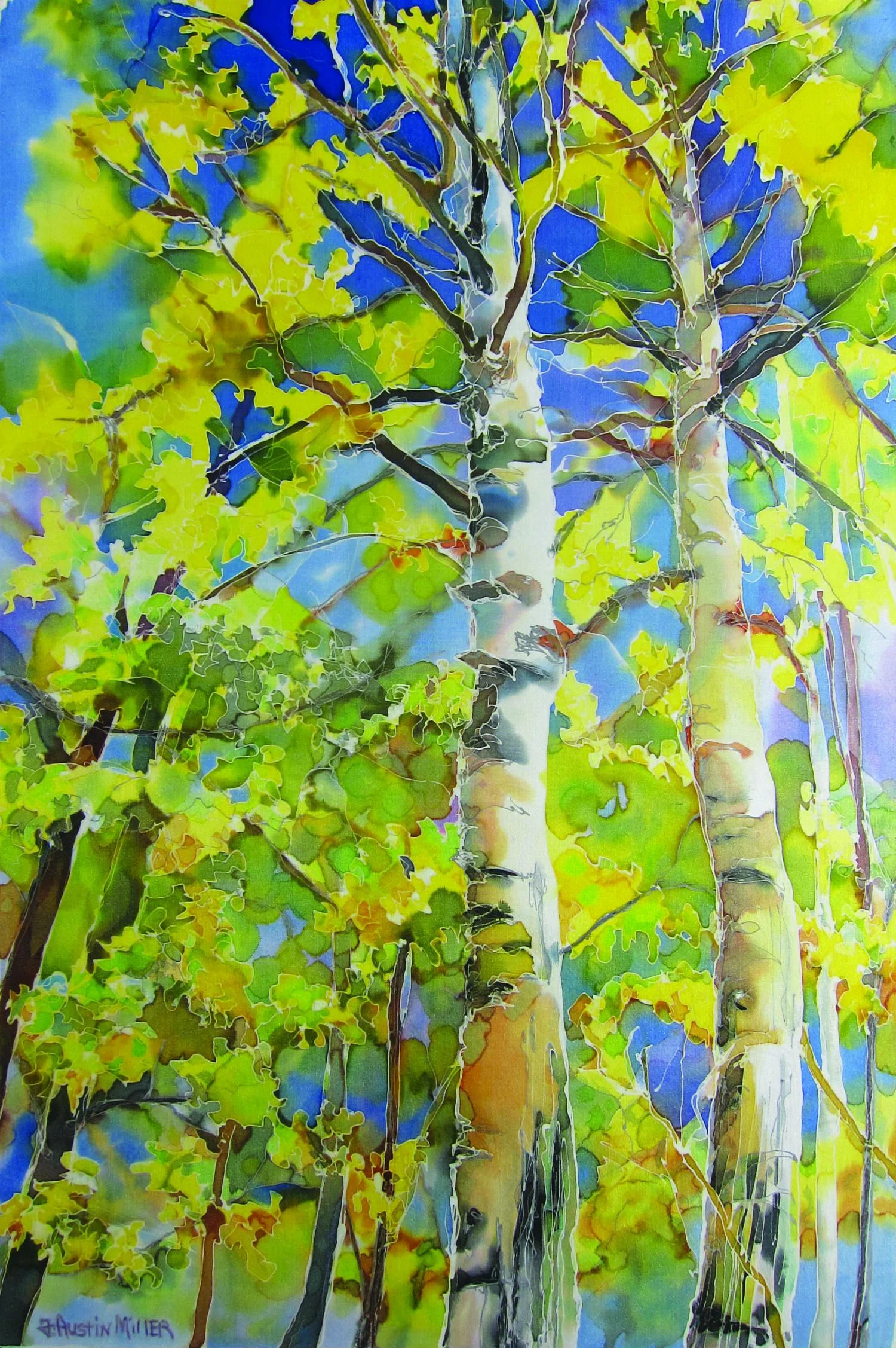 Trees painting by France Austin Miller