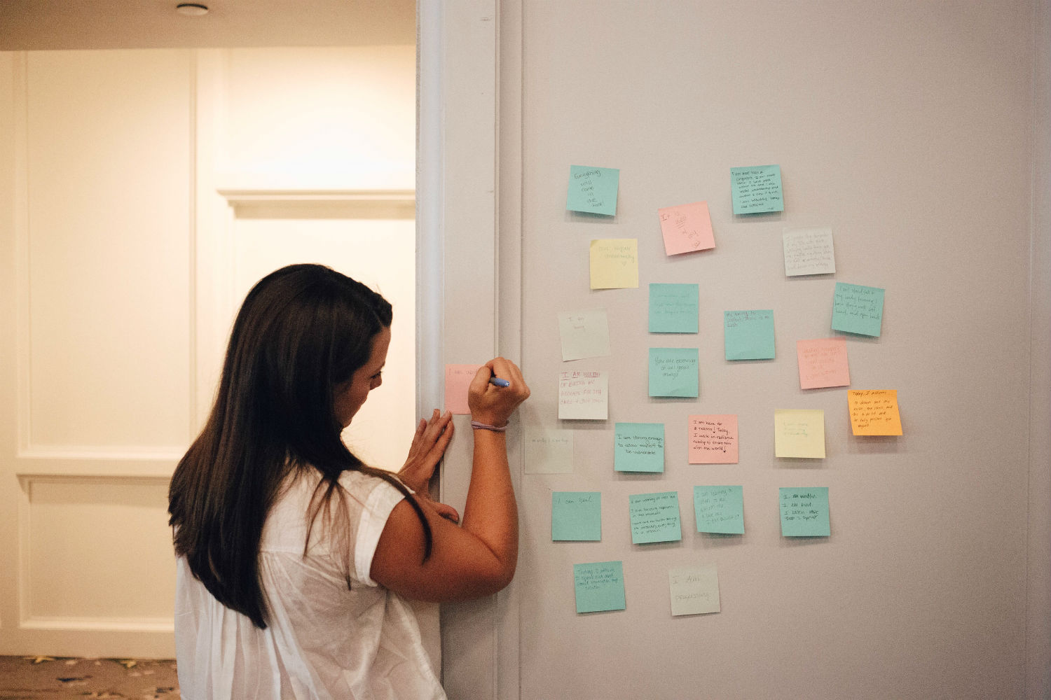Writing activity at Alex Elle retreat