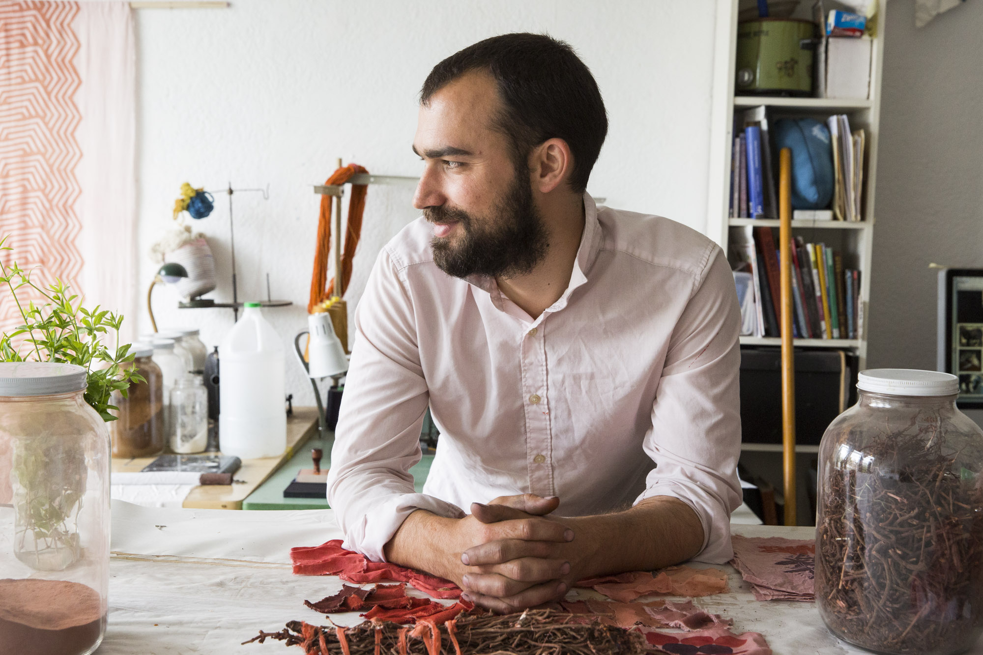 Graham Keegan in his workshop