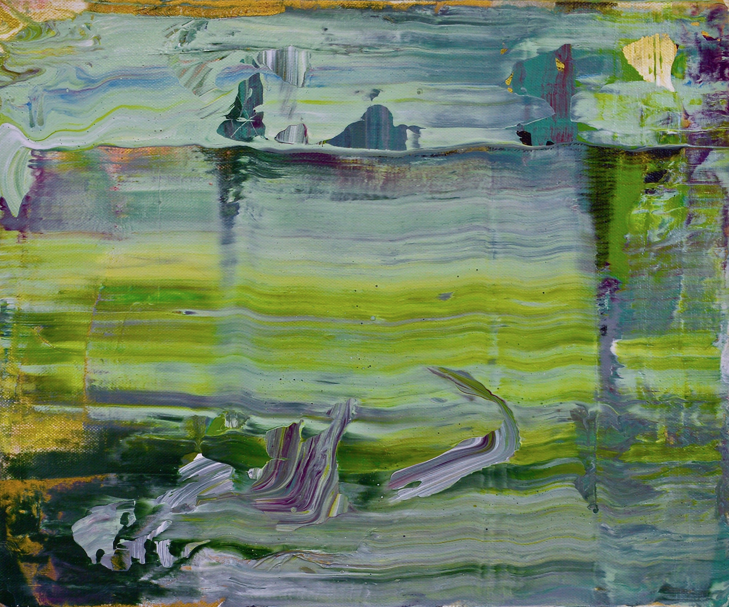 Tidal Navigation Acrylic on Canvas, 10" x 12"
