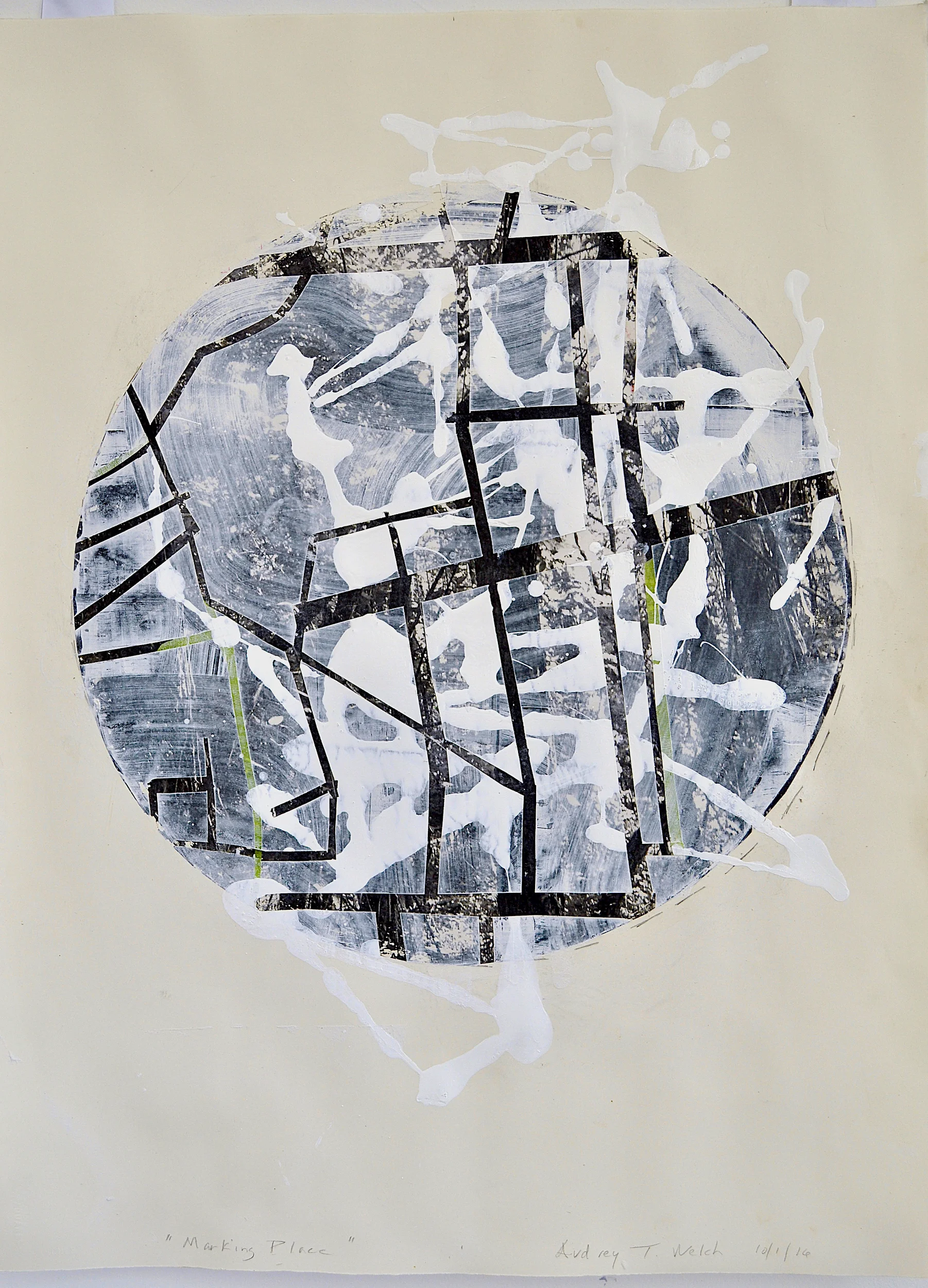 Marking Place Acrylic on Paper 30" x 22"