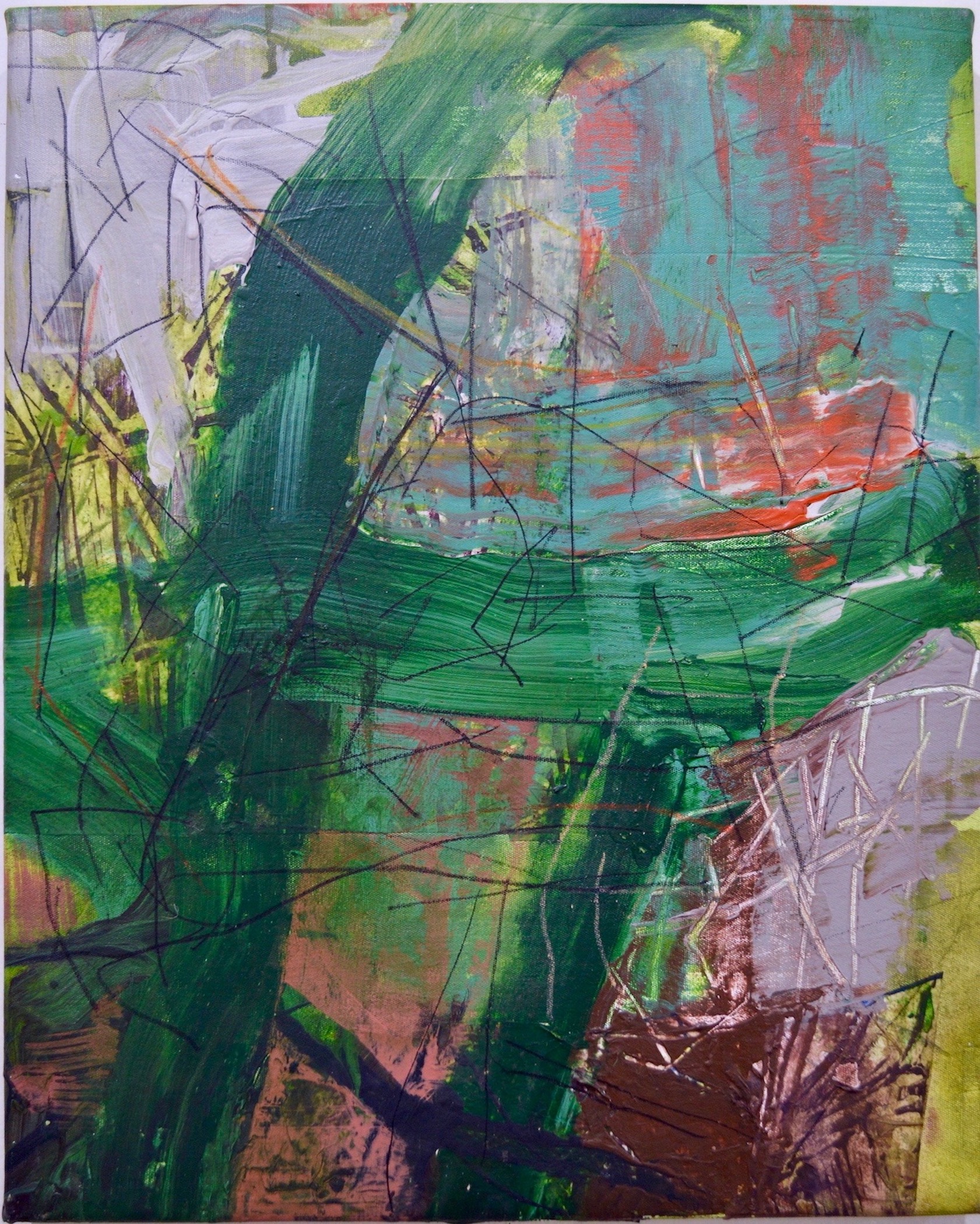 Tiberias Acrylic on Canvas, 20" x 18"