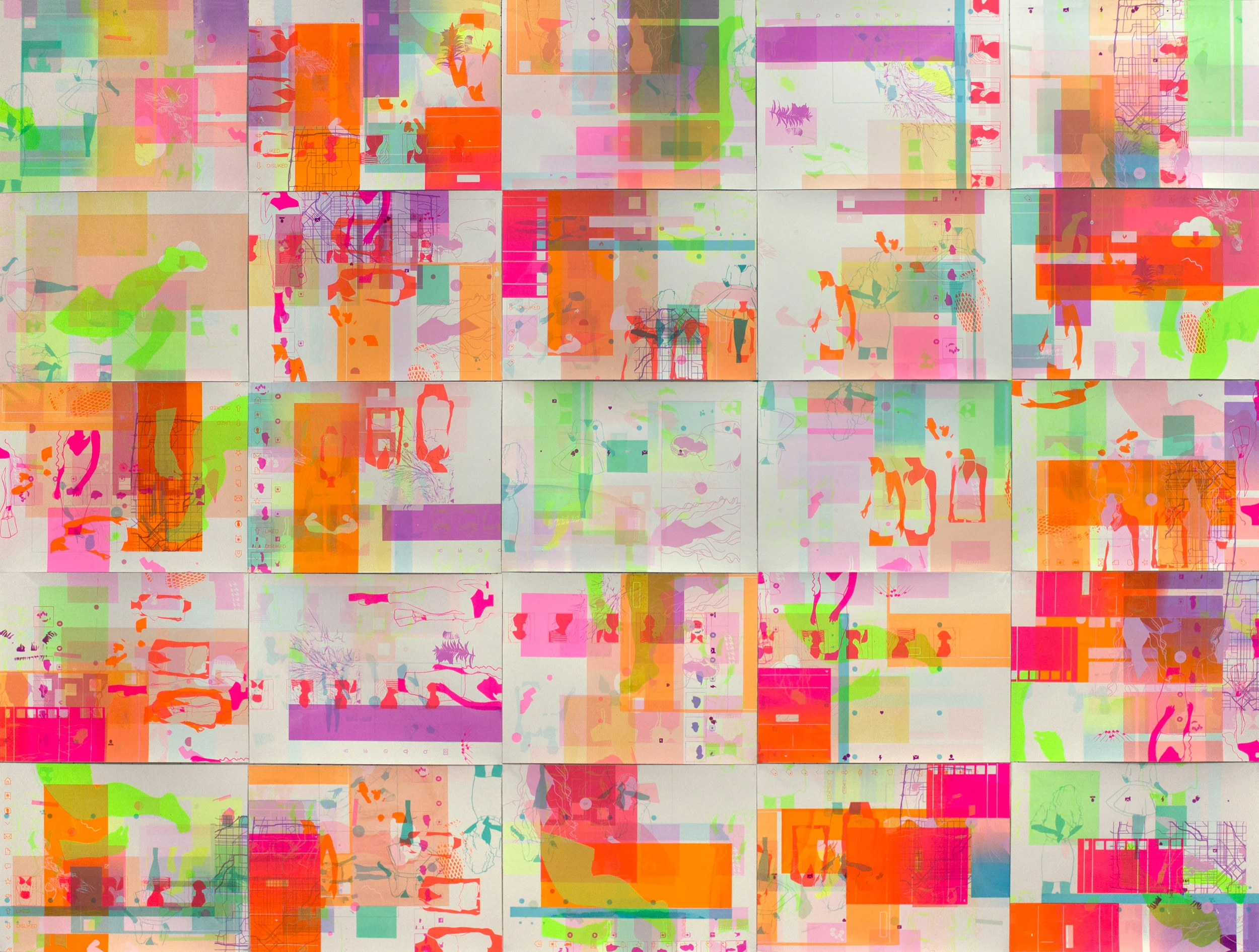 “#TheIdealAesthetic” by Dana Potter, screenprint