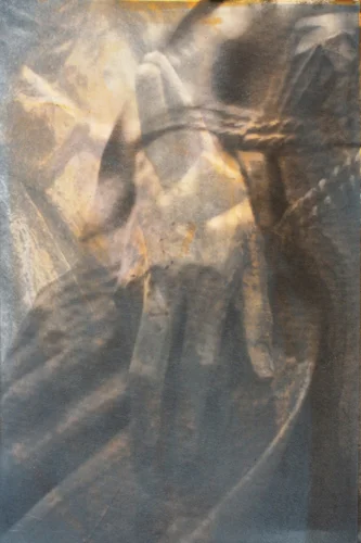 “Gesture XV” 10/16 by Linda Schwarz 2002