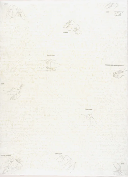 “Sign Language” 2/4 by Linda Schwarz 2002