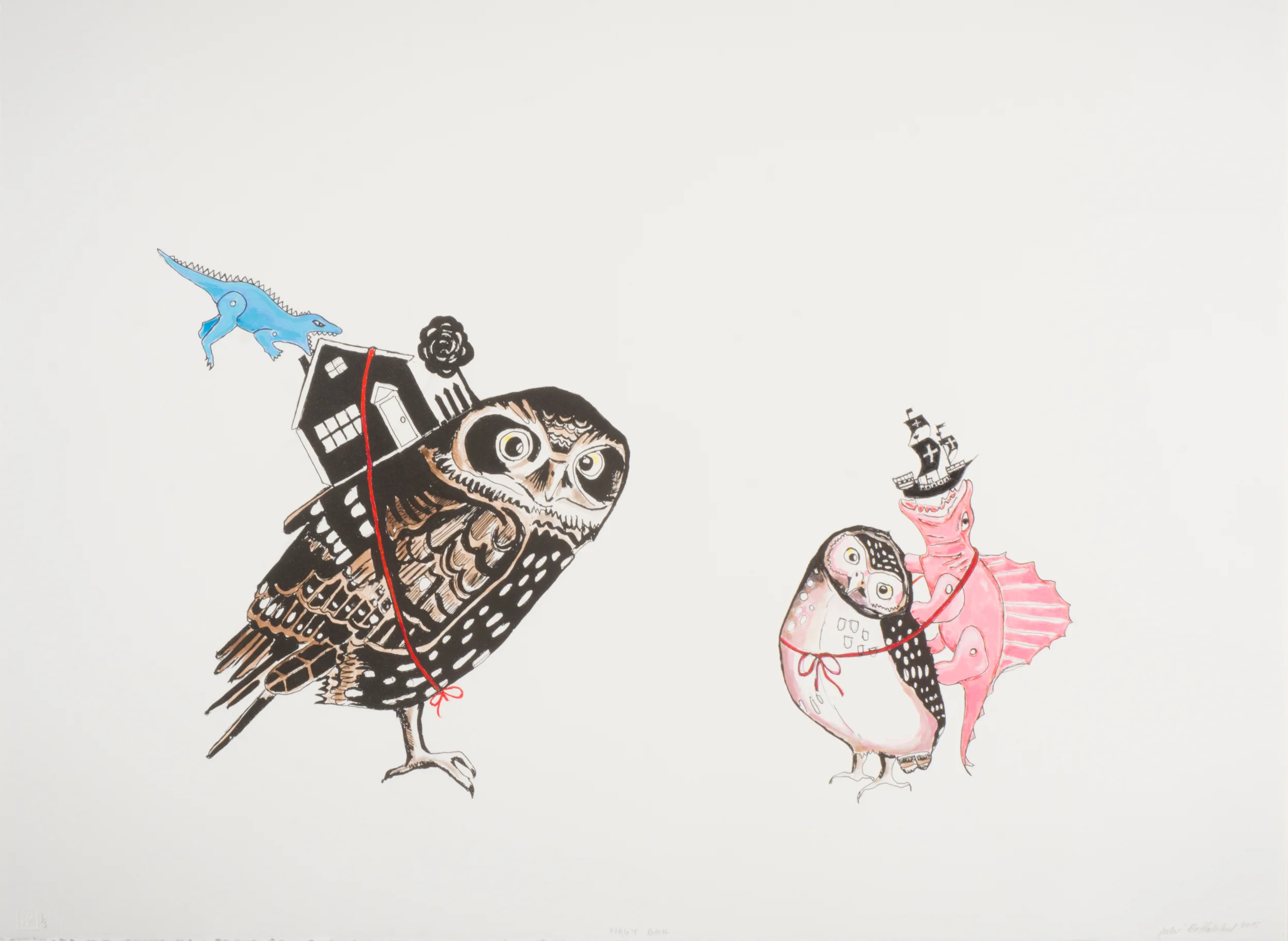 “Piggyback” by Julie Buffalohead 2015