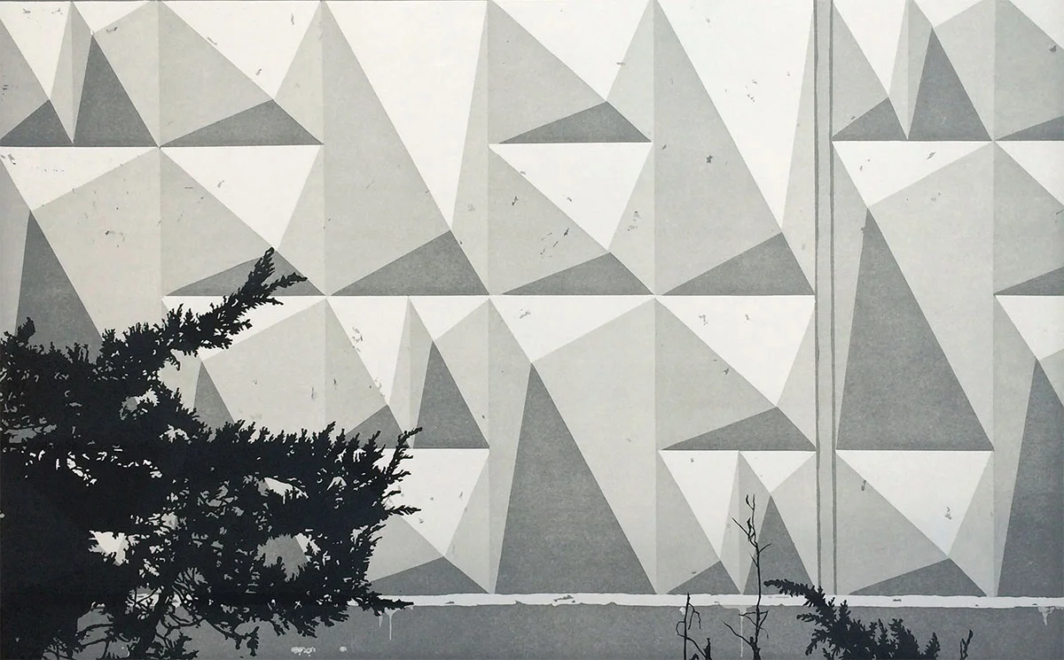 Above: Claas Gutsche, Concrete , linocut, 2015