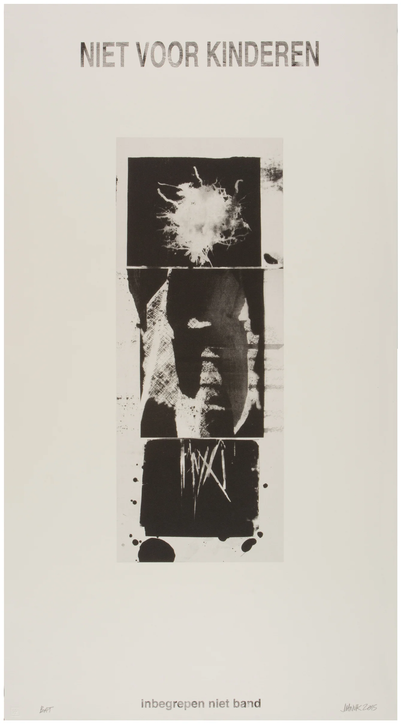 “Niet Voor Kinderen” Colophon (proof) by Jay Heikes 2015