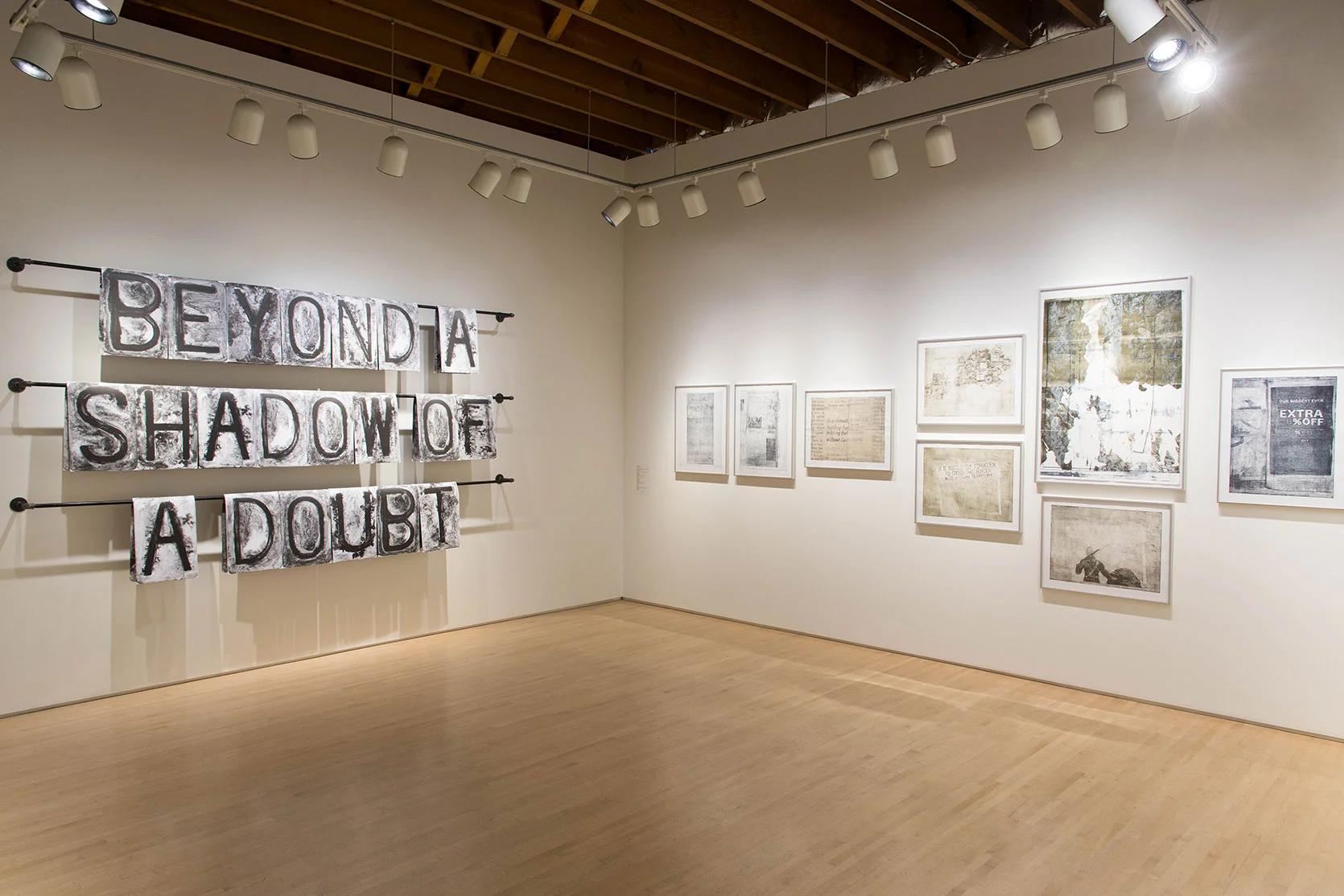 Installation view of Jeremy Lundquist's artwork during the 2016-2017 Jerome Exhibition