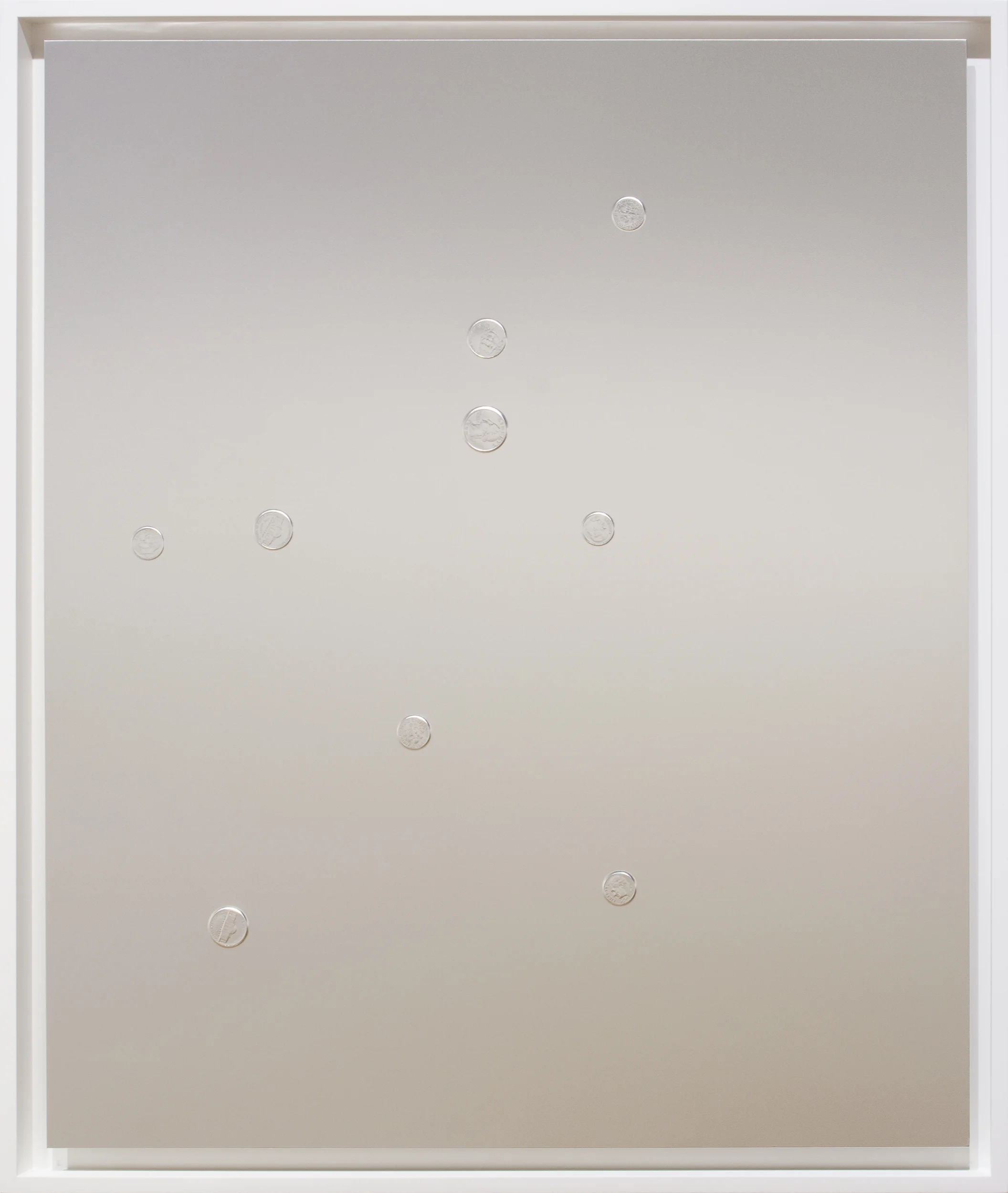 “Pocket Universe (Silver) #15” by Mungo Thomson 2016
