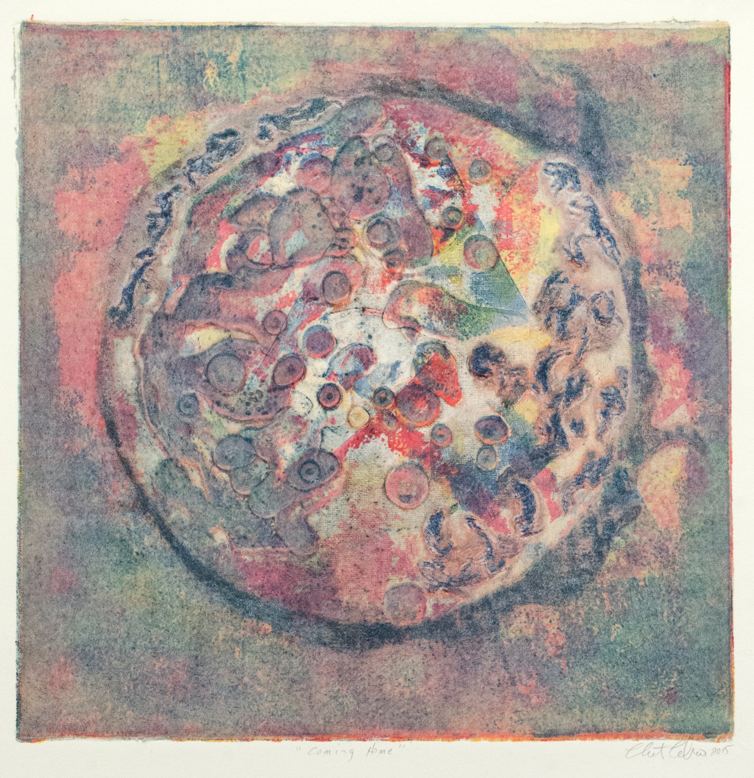 Coming Home , collograph