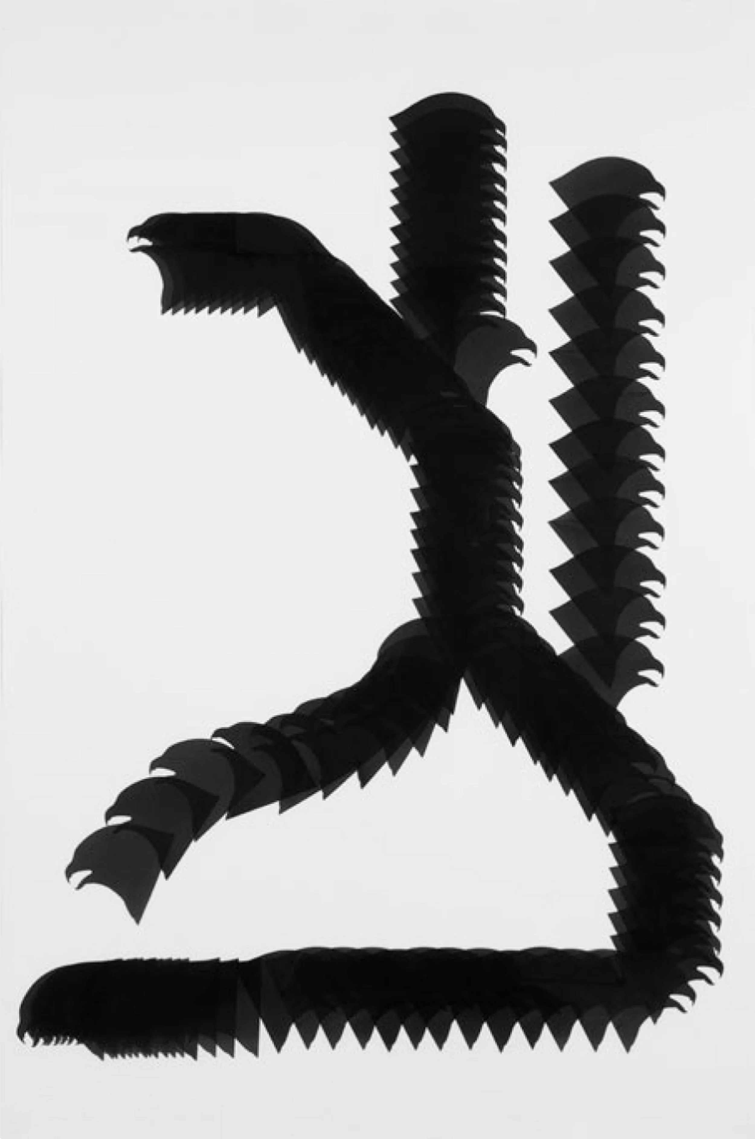 “Snake Glyph 1” by Carlos Amorales 2010