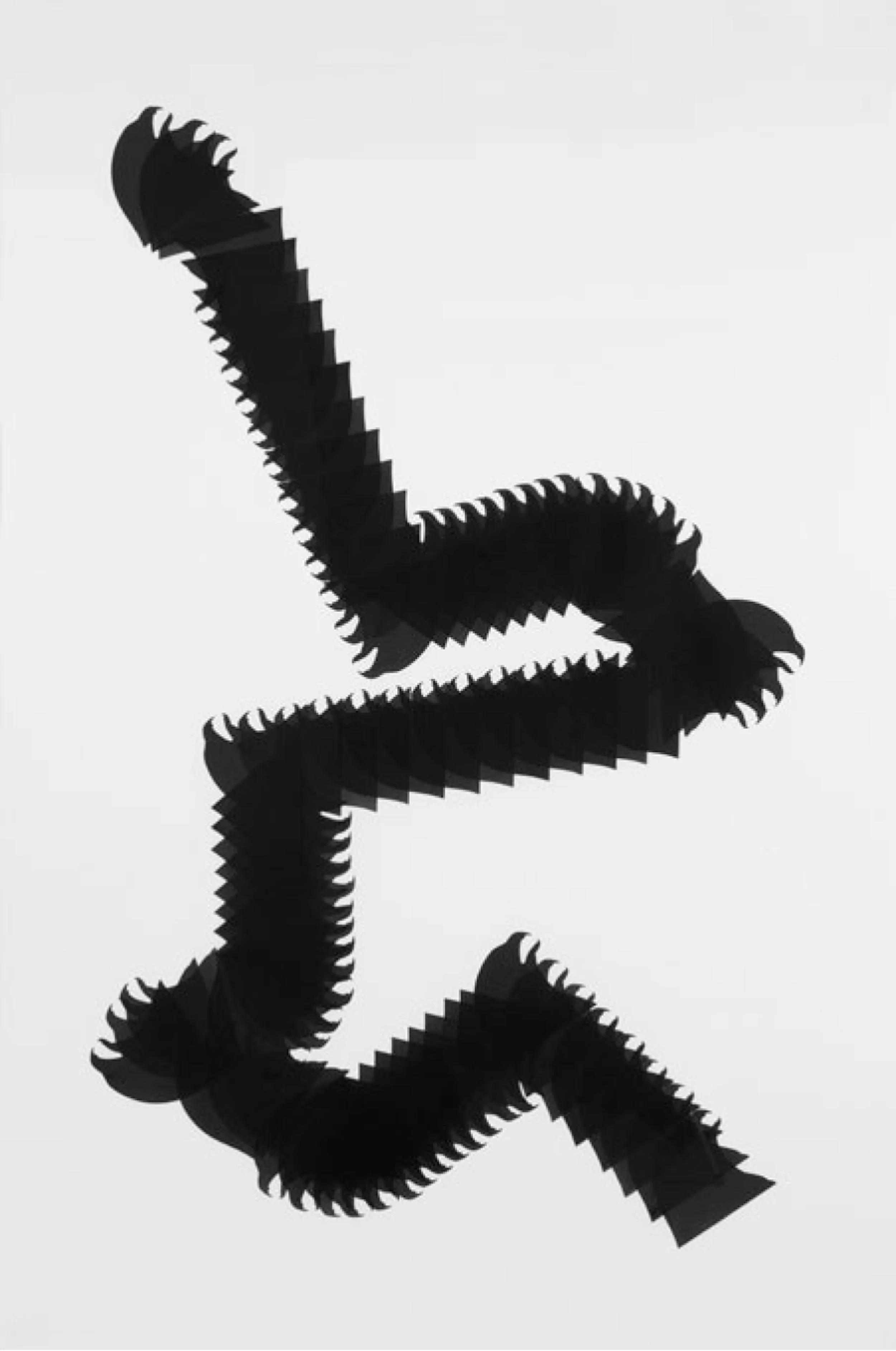 “Snake Glyph 2” by Carlos Amorales 2010
