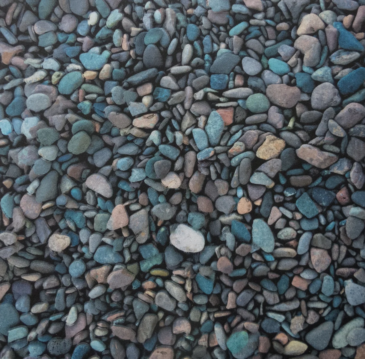 Kristin Bickal Duluth Pebbles Polymergravure and archival inkjet