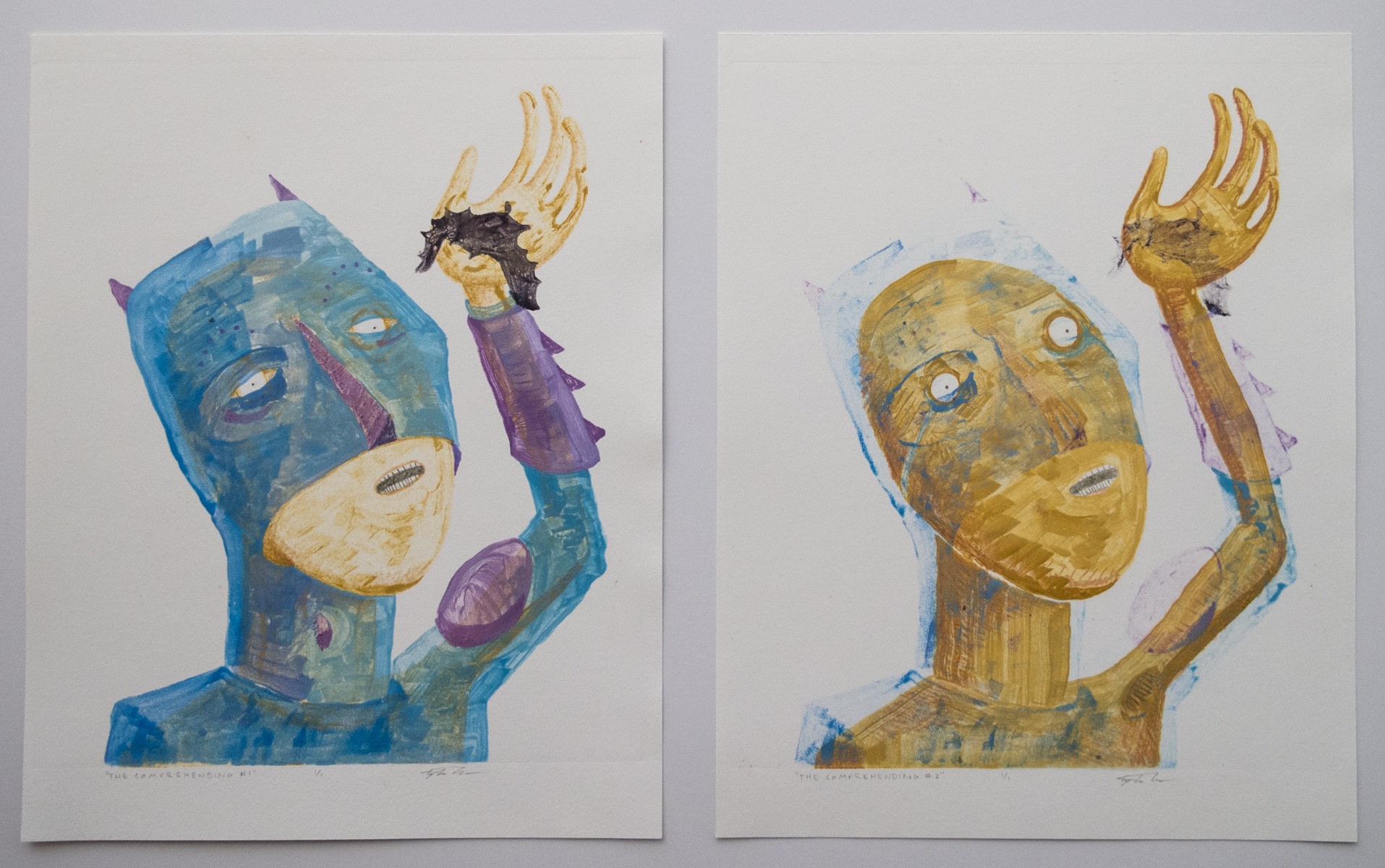  Tyler Green   The Comprehending 1 and 2   Monotype 
