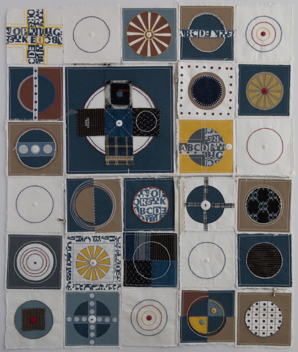 Regina S. Levin   Paper Quilt, Version One   Screenprint with collage and mixed media 