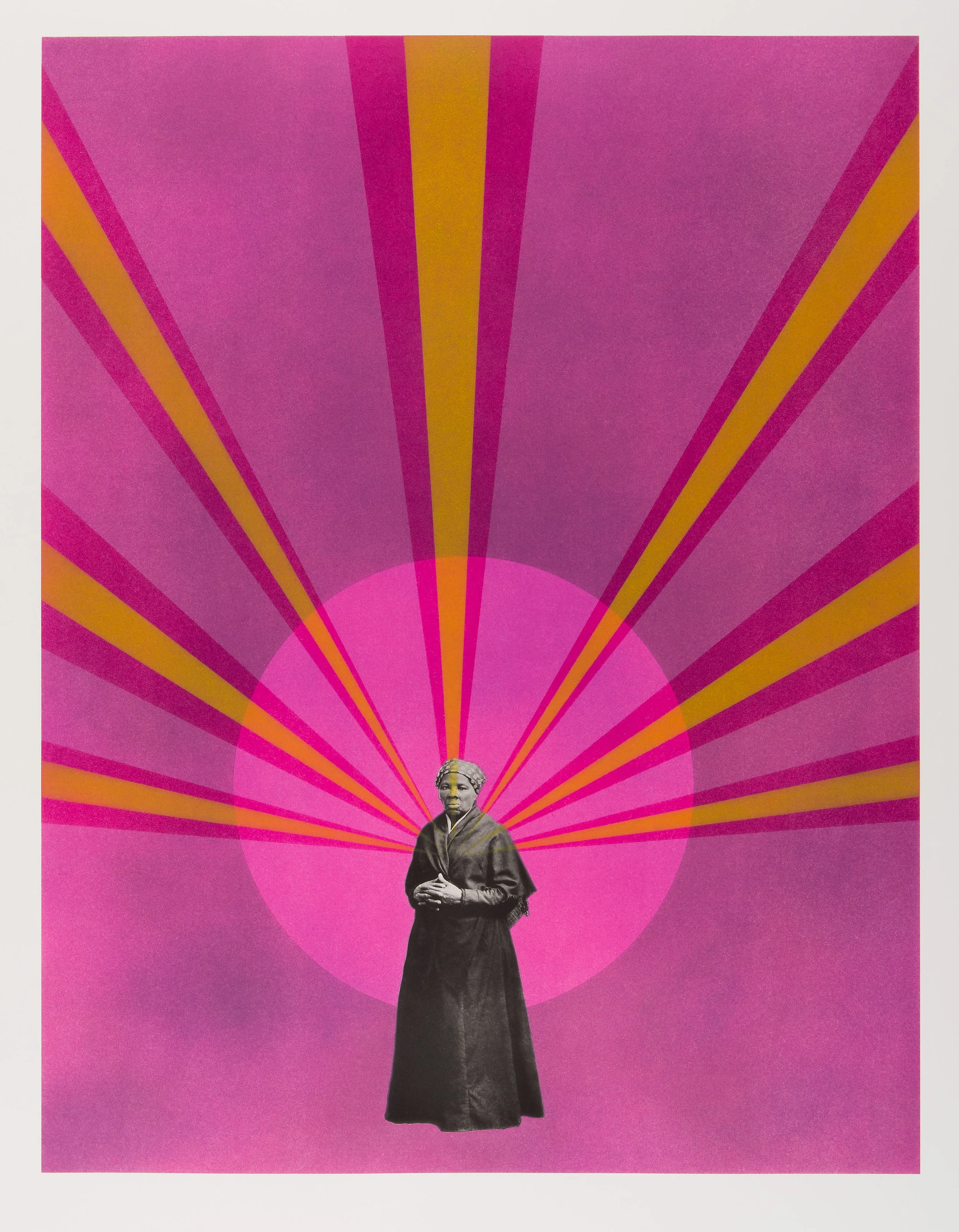 Rico Gatson, Harriet, Lithography and photo polymergravure, Edition of 25, 33” x 26” 2018