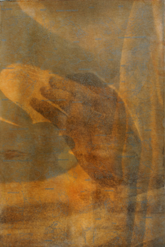    Gesture XV 4/16   by Linda Schwarz 2002   Photolithography  